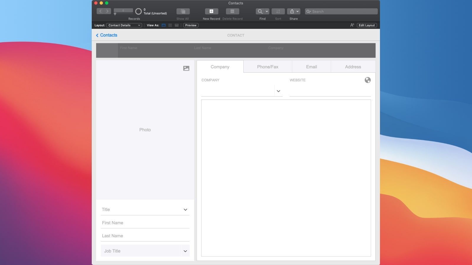 FileMaker Pro screenshot 4